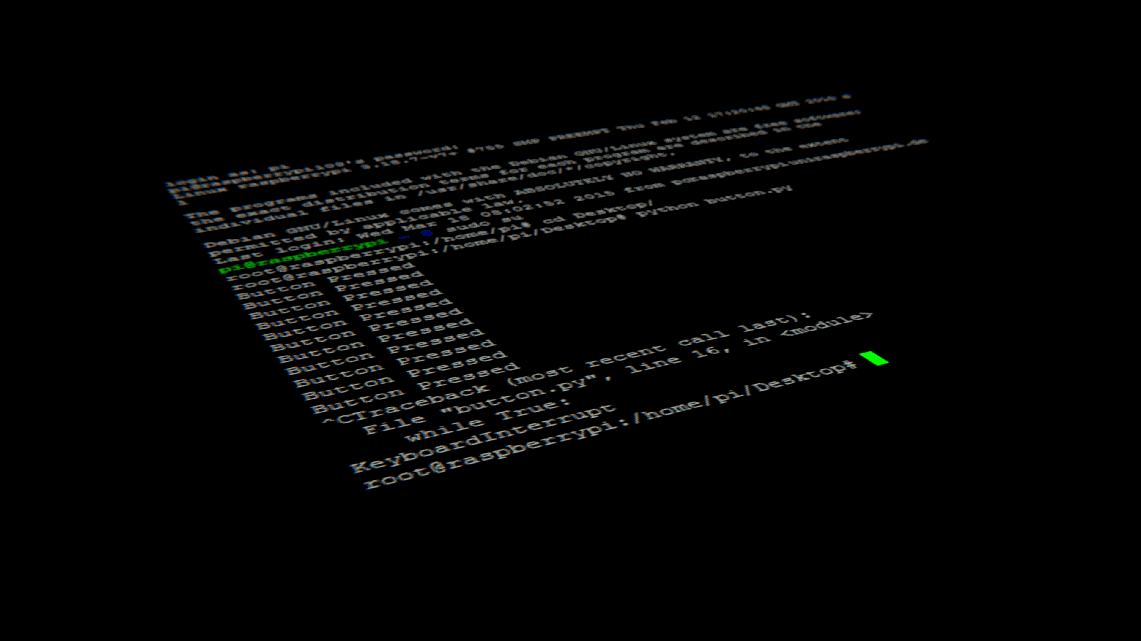 Image configuration raspberry via terminal