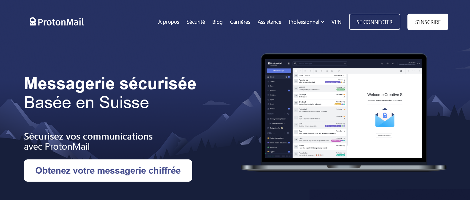 ProtonMail - La messagerie web chiffrée